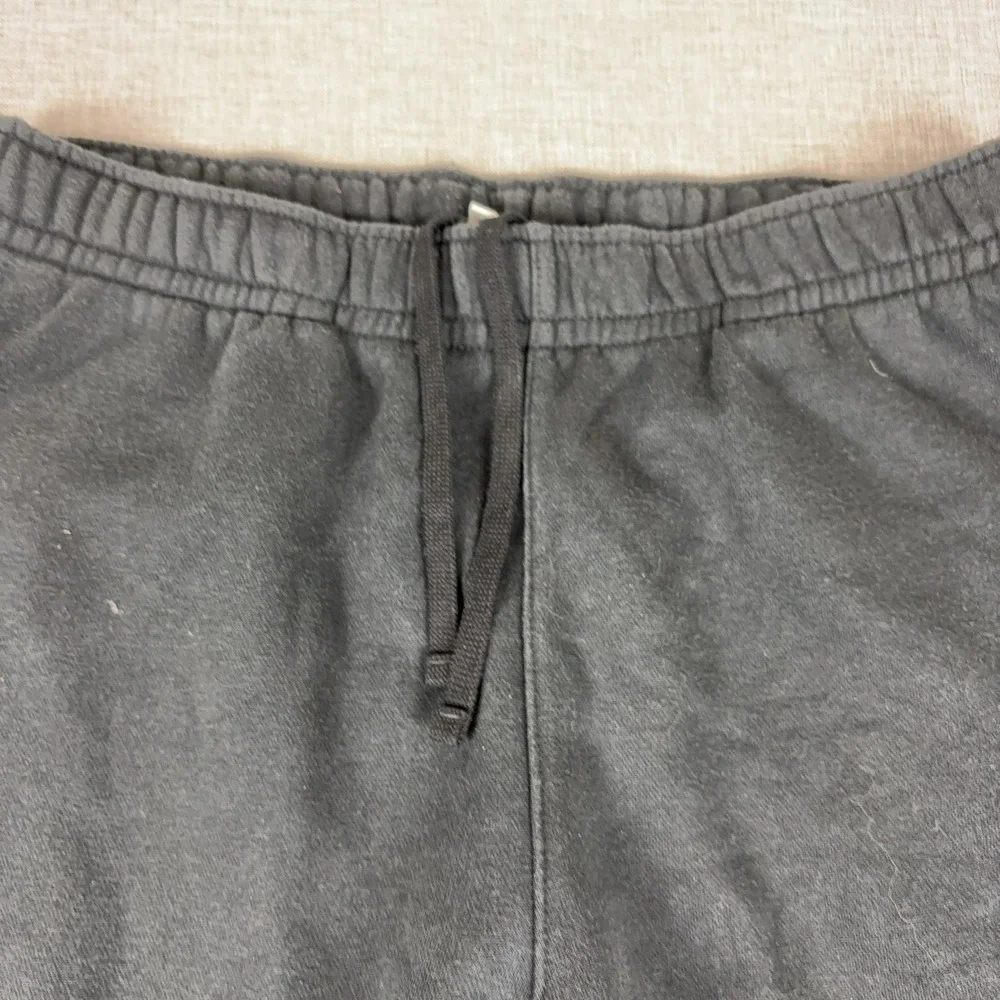 Nike Sweatpants Mens Large Black Fleece Slim Tapered Drawstring Pockets